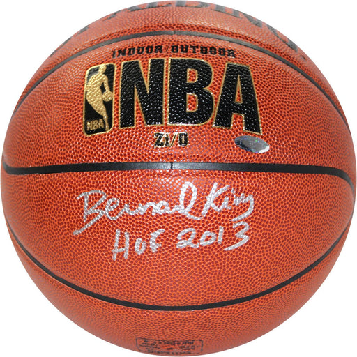 Bernard King Indoor/Outdoor Zi/O Basketball w/ HOF Insc (Signed in Silver)