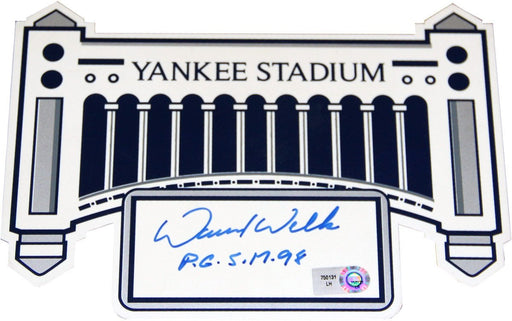 David Wells Facade Cut Signature w/ "PG" Insc. (Small Single Signed)