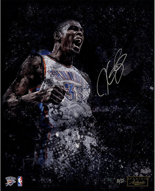 Kevin Durant Signed 16x20 Oklahoma City Thunder "Emotion" Photo (LE/35) (Panini Auth) [3-KDPH16028]