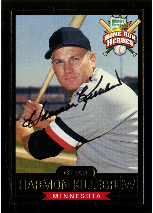 Harmon Killebrew Signed Minnesota Twins Hillshire Farms Home Run Heroes Card (JSA)