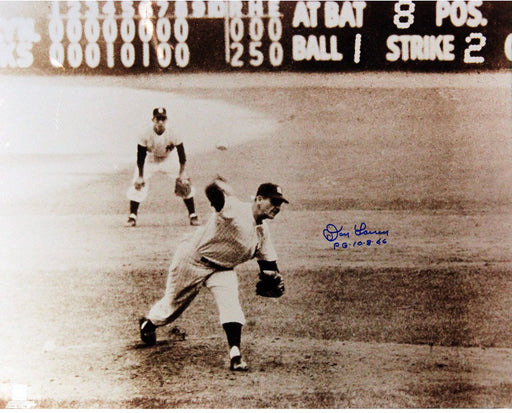 Don Larsen Last Pitch 16x20 Photo w/ "PG" Insc.