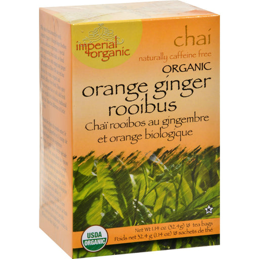 Uncle Lees Imperial Organic Orange Ginger Rooibus Chai Tea - 18 Tea Bags