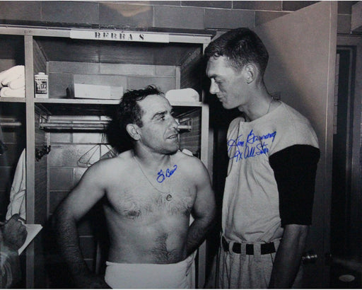 Yogi Berra & Jim Bunning B&W Horizontal Dual Signed 16x20 Photo w/ "9x All Star" Insc