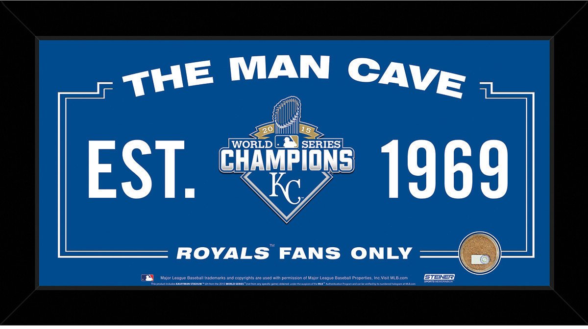 Kansas City Royals 2015 World Series Champions 10x20 Man Cave Sign