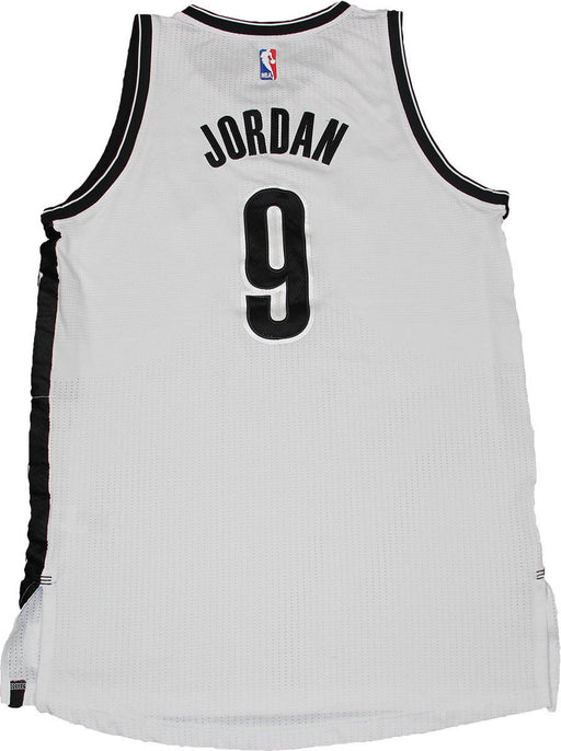 Jerome Jordan Jersey - Brooklyn Nets 2014-2015 Season Game Used #9 White Jersey (2XL) (Used 10/29  11/3  11/5  12/7  1/24) (BKN01124)