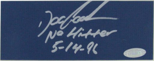 Doc Gooden Cut Signature w/ "No Hitter 5-14-96" Insc.