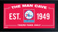 Philadelphia 76ers Man Cave Sign 10x20 Framed Photo