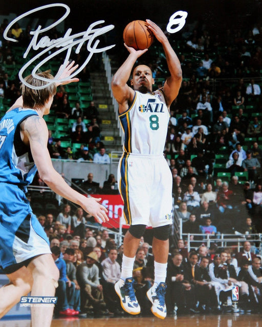 Randy Foye Utah Jazz Shooting Three-Pointer Signed 8x10 Photo