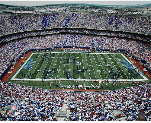 NY Giants Greats Multi Signed "Stadium Shot" 16x20 Photo (16 Sig)