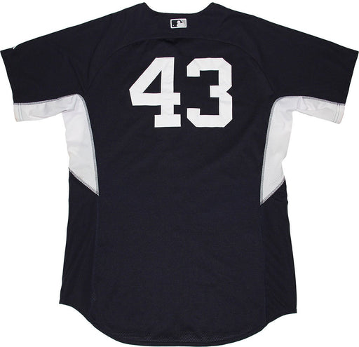 Adam Warren BP Top - NY Yankees 2014 Season #43 Team Issued Home BP Top (HZ556891)