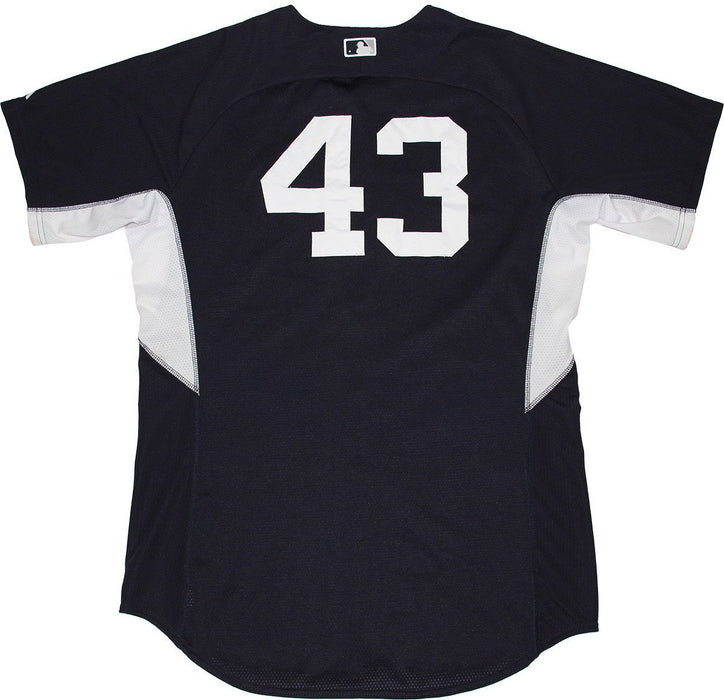 Adam Warren BP Top - NY Yankees 2014 Season #43 Team Issued Home BP Top (HZ556891)