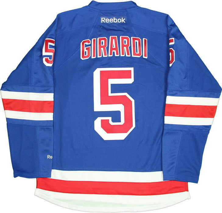 Dan Girardi New York Rangers Blue Premier Jersey Uns w/ Alternate Captain "A" (Size XL)