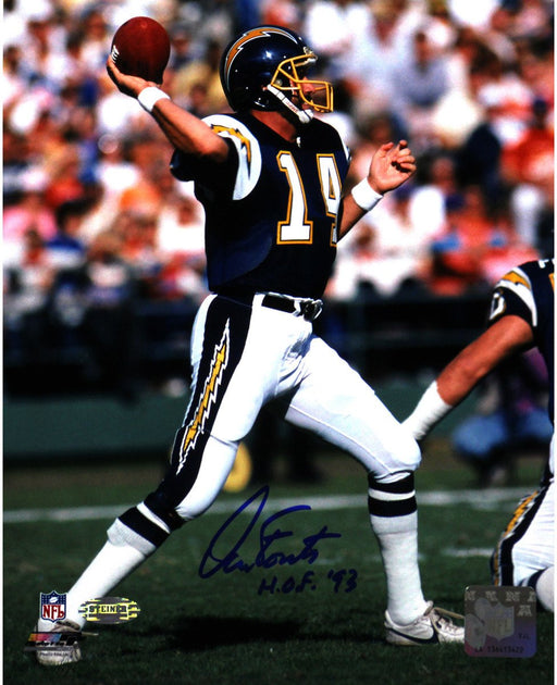 Dan Fouts Signed 1987 Chargers 8X10 Photo w/ HOF insc