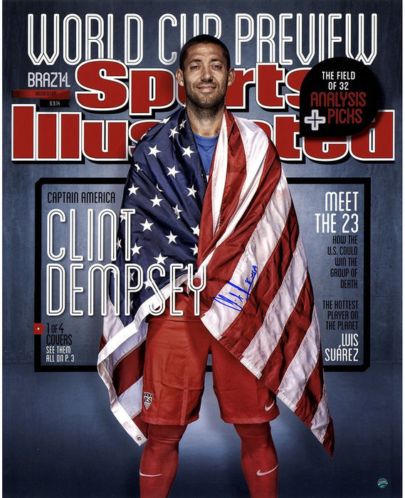 Clint Dempsey Signed USA Soccer Sports Illustrated 16x20 Photo