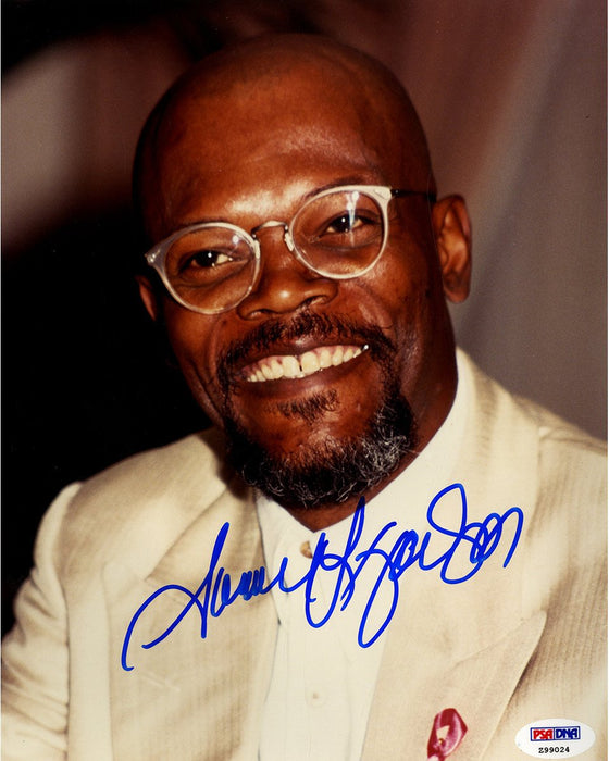 Samuel L. Jackson Signed Headshot Vertical 8x10 Photo (PSA/DNA)