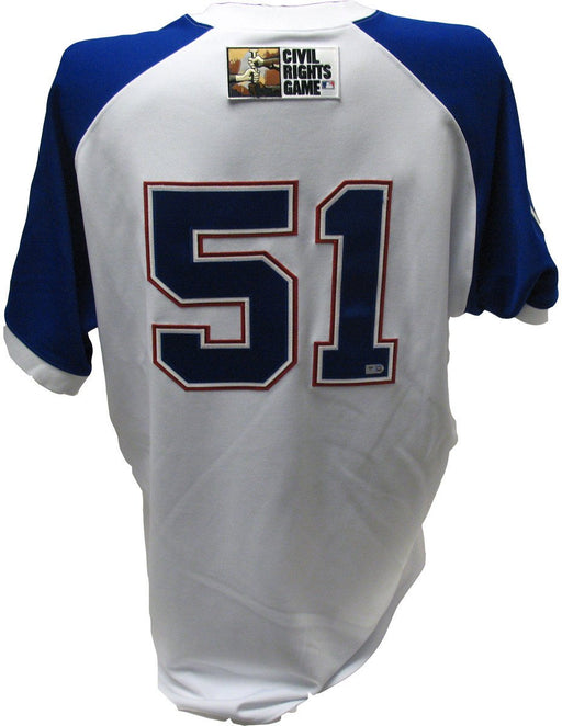 Brian Snitker Jersey - Braves 2011 Civil Rights Game Worn #51 White Jersey (48) (FJ180839)