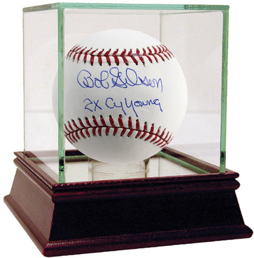 Bob Gibson Signed MLB Baseball w/ “2x Cy Young” Insc.