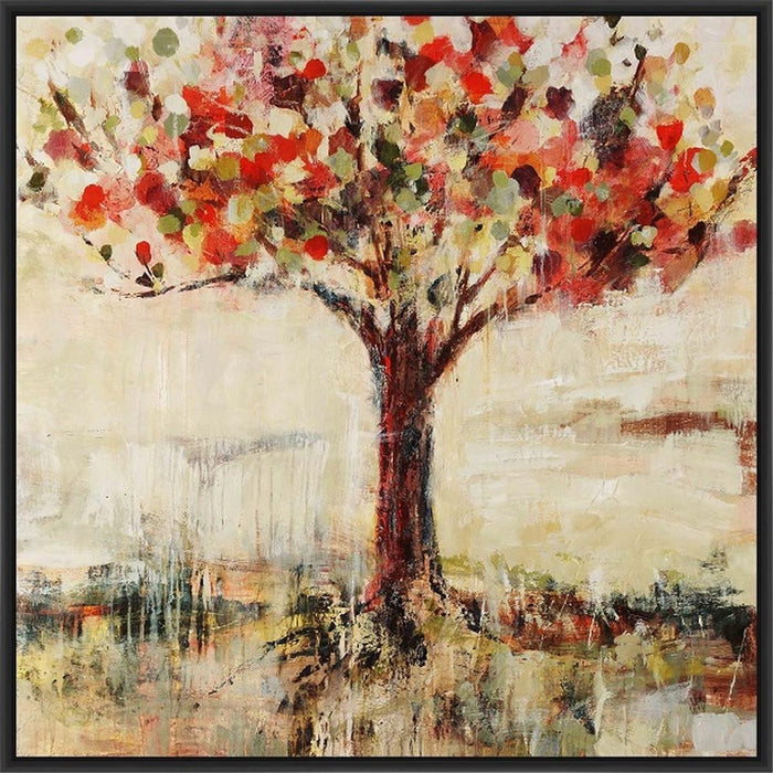 CANDY TREE 28L X 28H Floater Framed Art Giclee Wrapped Canvas