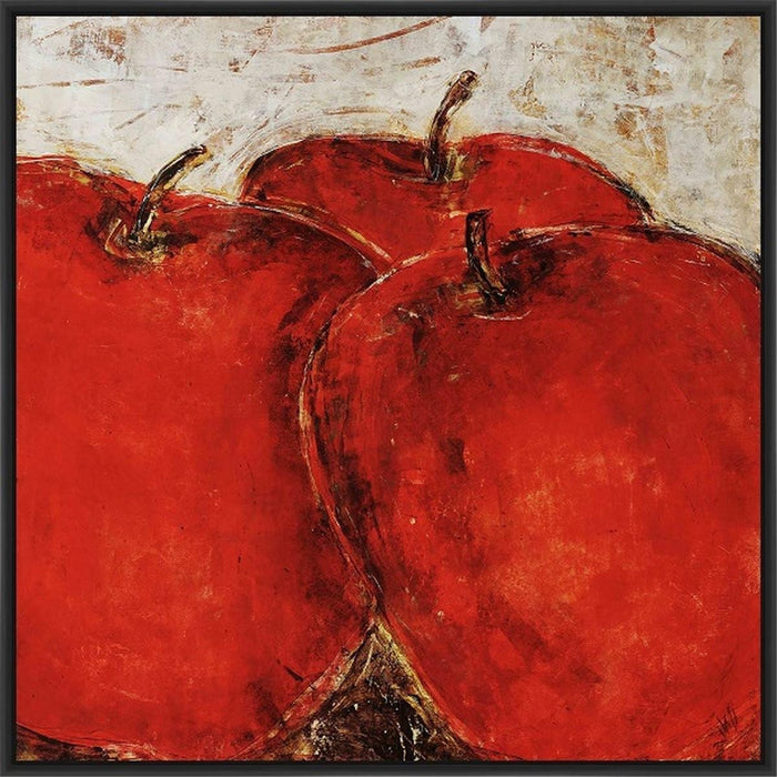 FRESH PRODUCE II 28L X 28H Floater Framed Art Giclee Wrapped Canvas