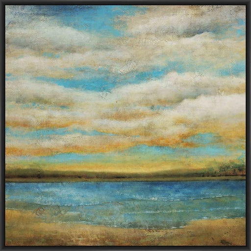 IN THE DISTANCE 28L X 28H Floater Framed Art Giclee Wrapped Canvas