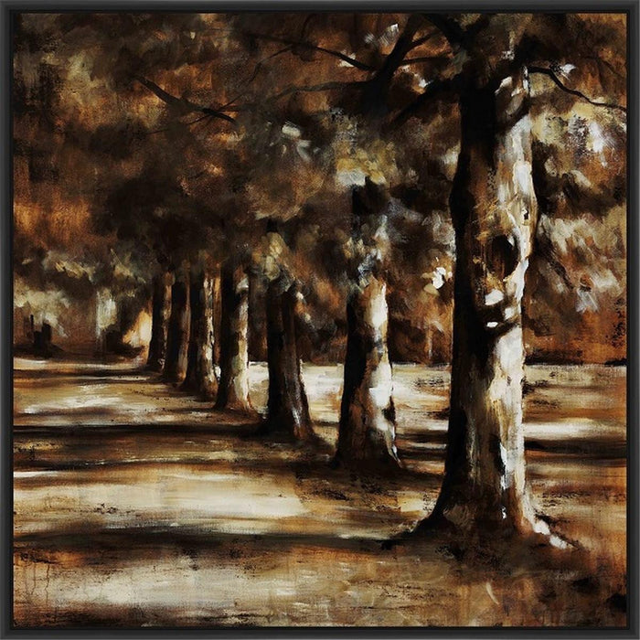 PATHWAY HOM 28L X 28H Floater Framed Art Giclee Wrapped Canvas