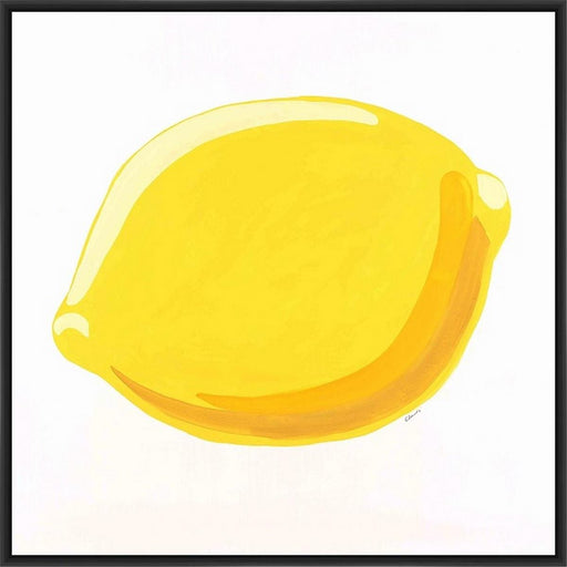 SWEET LEMON 28L X 28H Floater Framed Art Giclee Wrapped Canvas