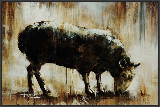 BLACK SHEEP 22L X 28H Floater Framed Art Giclee Wrapped Canvas