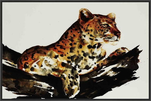 SAFARI SERIES I 22L X 28H Floater Framed Art Giclee Wrapped Canvas