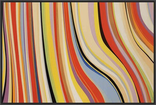 SWIRLL 28L X 28H Floater Framed Art Giclee Wrapped Canvas