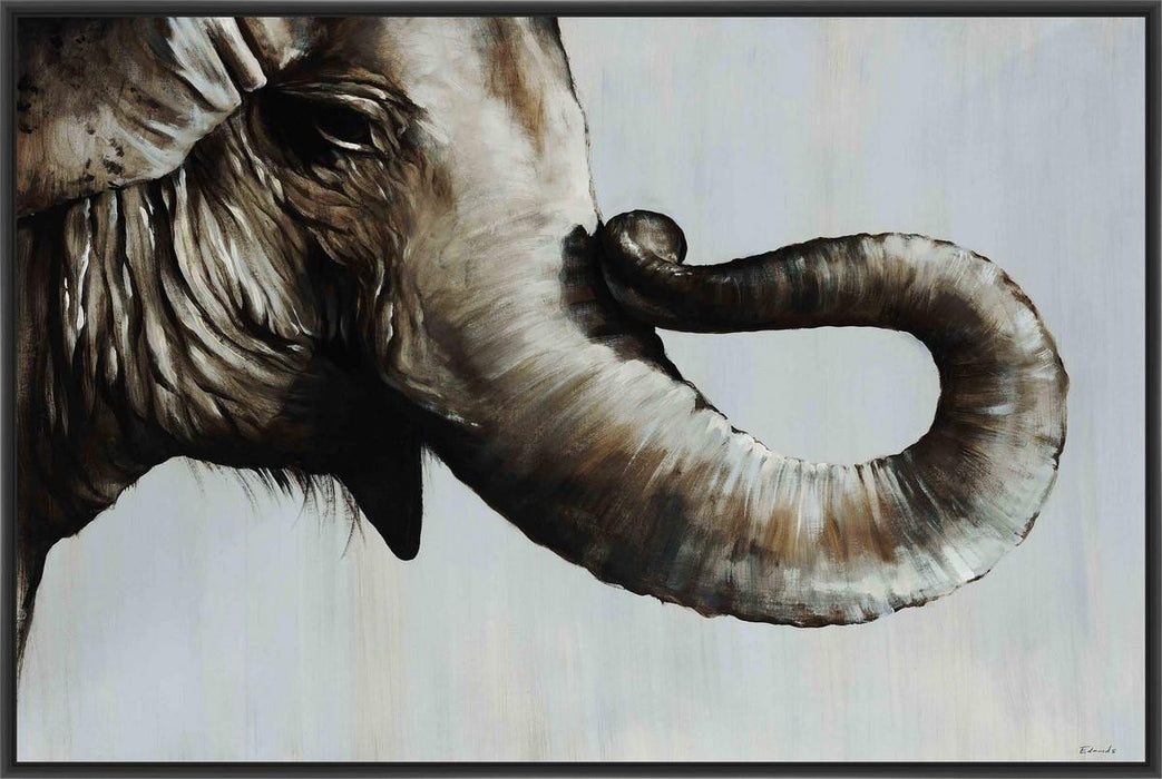 TRUNK SPACE 22L X 28H Floater Framed Art Giclee Wrapped Canvas