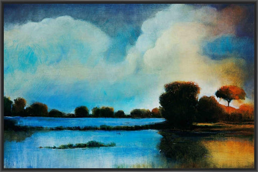 UNDER THE SKY 22L X 28H Floater Framed Art Giclee Wrapped Canvas