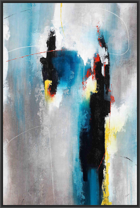 AFFAIR I 22L X 28H Floater Framed Art Giclee Wrapped Canvas