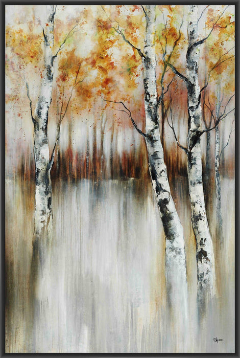 CALM REVERIE 22L X 28H Floater Framed Art Giclee Wrapped Canvas