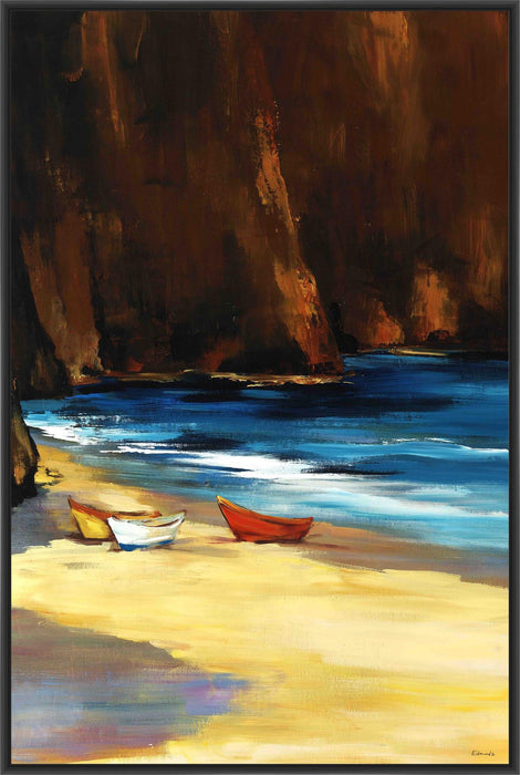 COVE 22L X 28H Floater Framed Art Giclee Wrapped Canvas