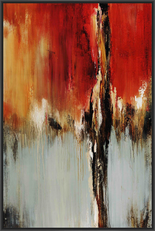 DUET II 22L X 28H Floater Framed Art Giclee Wrapped Canvas