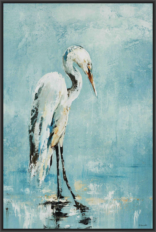 MORNING'SBATH 22L X 28H Floater Framed Art Giclee Wrapped Canvas