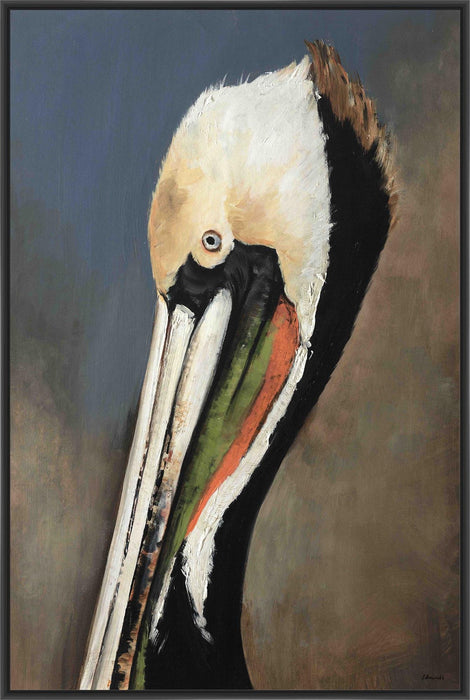 PELICAN BAY 22L X 28H Floater Framed Art Giclee Wrapped Canvas