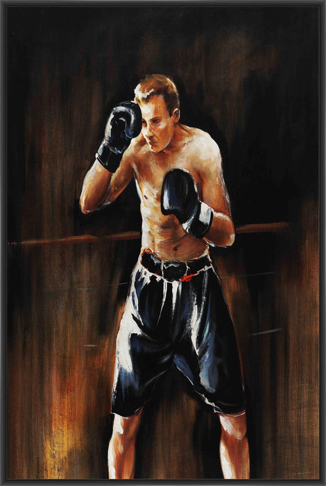 RINGSIDE 22L X 28H Floater Framed Art Giclee Wrapped Canvas