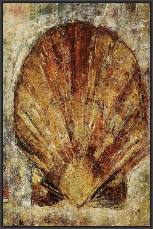 SEA SHELLS VIII 22L X 28H Floater Framed Art Giclee Wrapped Canvas