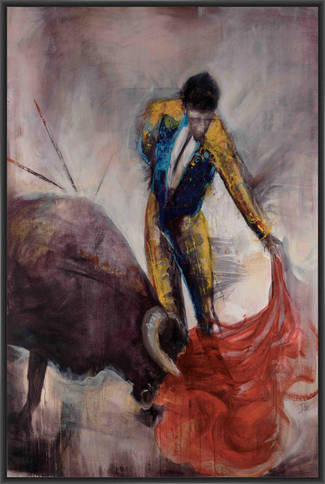 THE MATADOR 22L X 28H Floater Framed Art Giclee Wrapped Canvas