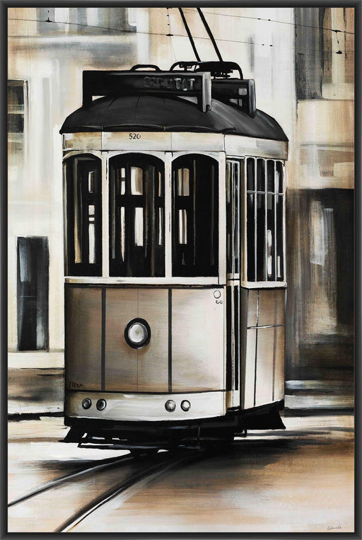 TROLLY 22L X 28H Floater Framed Art Giclee Wrapped Canvas