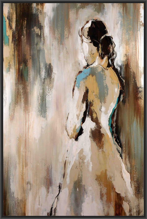 TUESDAY AFTERNOON 22L X 28H Floater Framed Art Giclee Wrapped Canvas