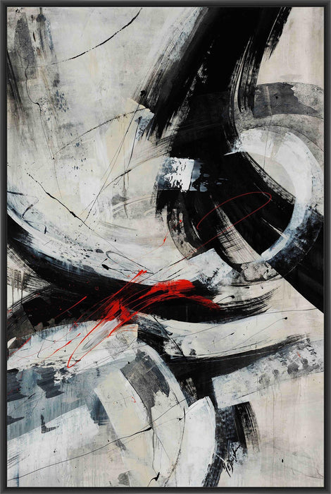 UPTEMPO II 22L X 28H Floater Framed Art Giclee Wrapped Canvas