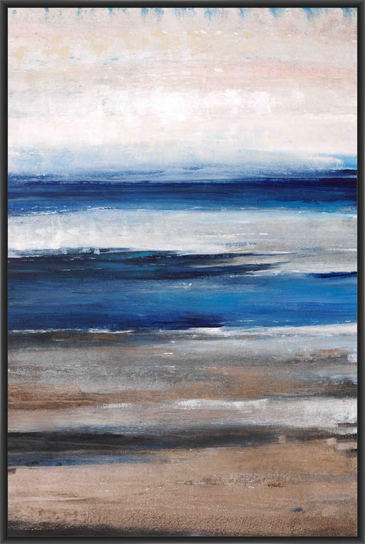 WITH THE TIDE OUT 22L X 28H Floater Framed Art Giclee Wrapped Canvas