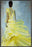 YELLOW DRESS 22L X 28H Floater Framed Art Giclee Wrapped Canvas