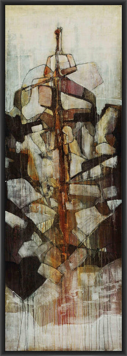 AVALANCHE II 22L X 28H Floater Framed Art Giclee Wrapped Canvas