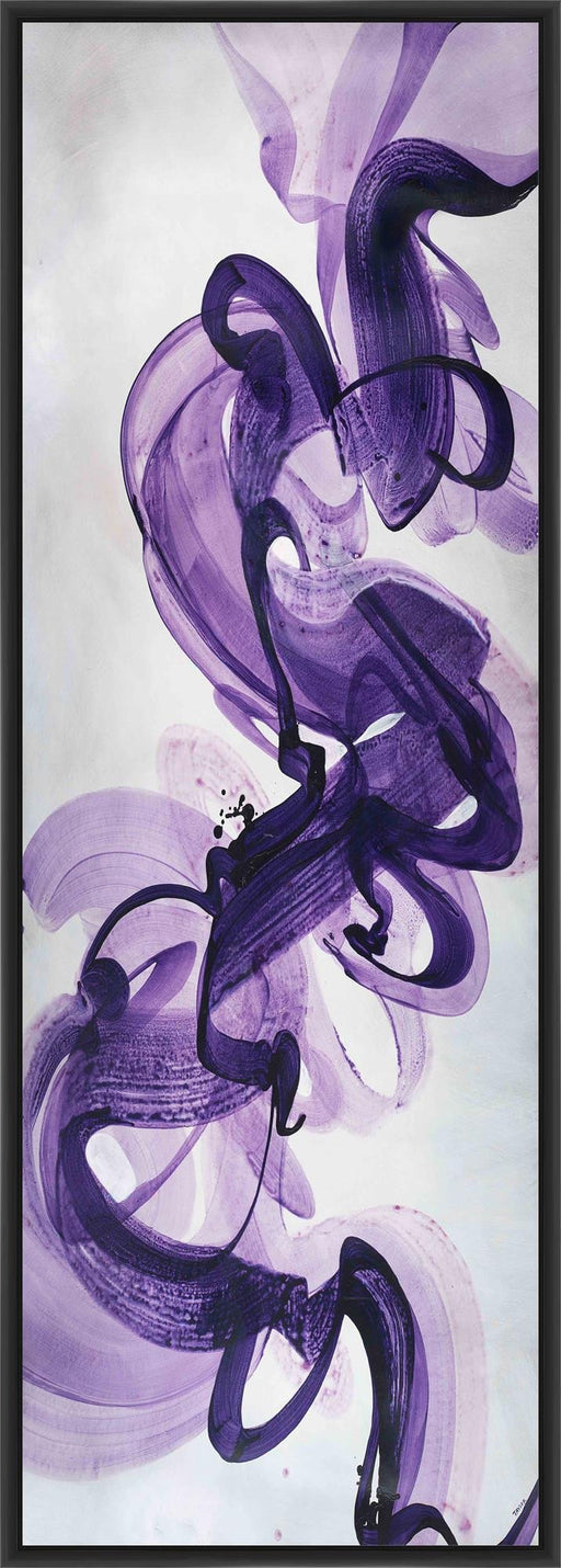 COLOR RIBBONS II 22L X 28H Floater Framed Art Giclee Wrapped Canvas