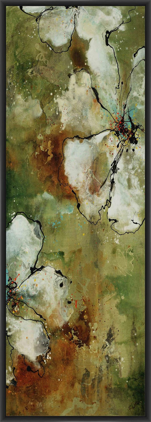 FLOURISH I 22L X 28H Floater Framed Art Giclee Wrapped Canvas