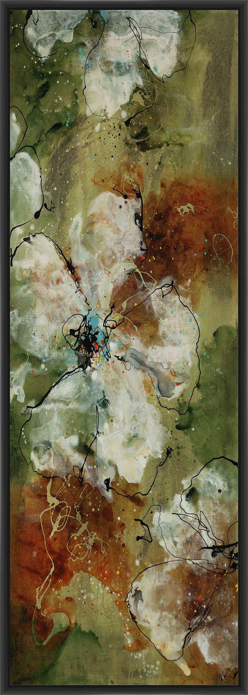 FLOURISH II 22L X 28H Floater Framed Art Giclee Wrapped Canvas