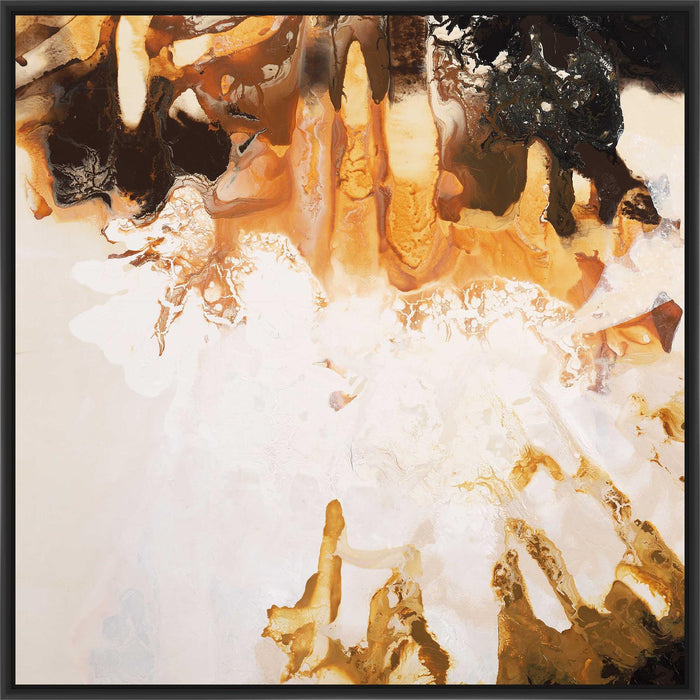 OXIDE SEDIMENT 28L X 28H Floater Framed Art Giclee Wrapped Canvas